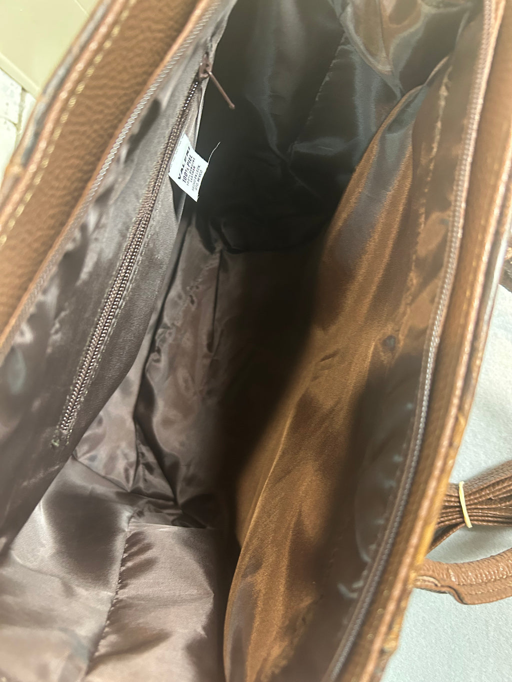 Beautiful Dark Brown Handmade Leather Bag crossed Body option strap