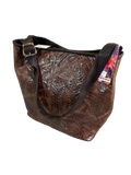 Beautiful Brown Leather Bag adjustable strap