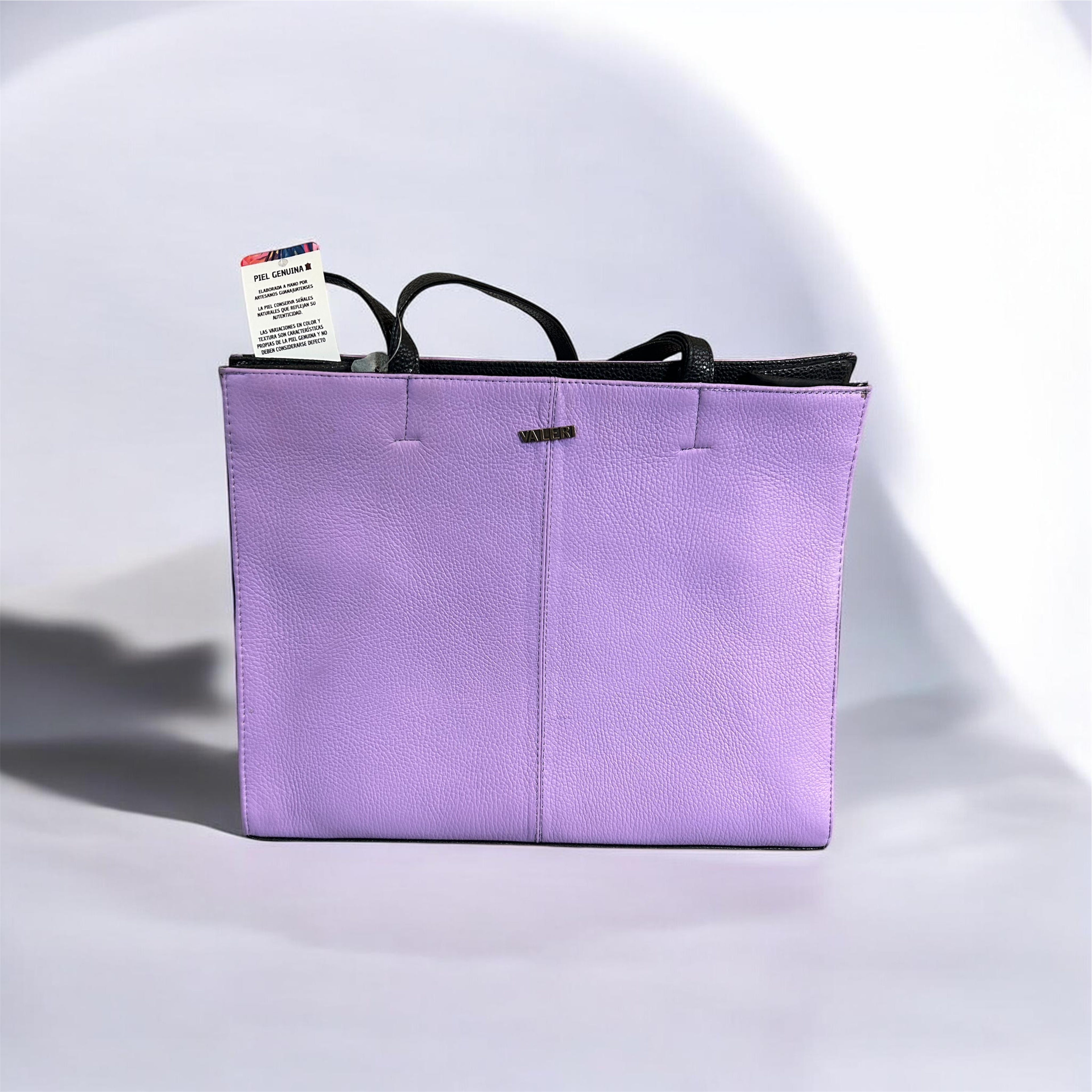 Beautiful Lilac Leather Hand Made Large Bag