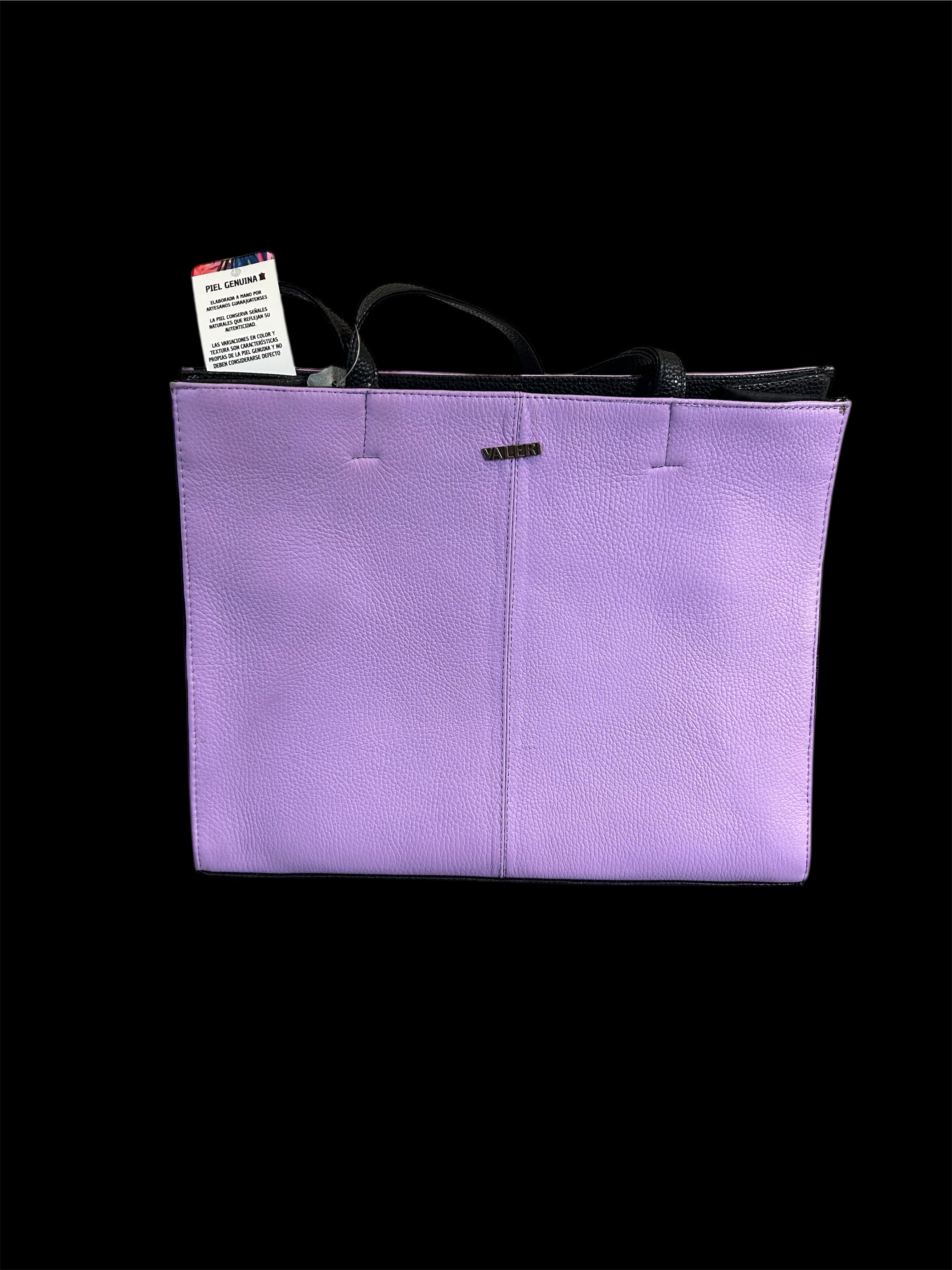 Beautiful Lilac Leather Hand Made Large Bag