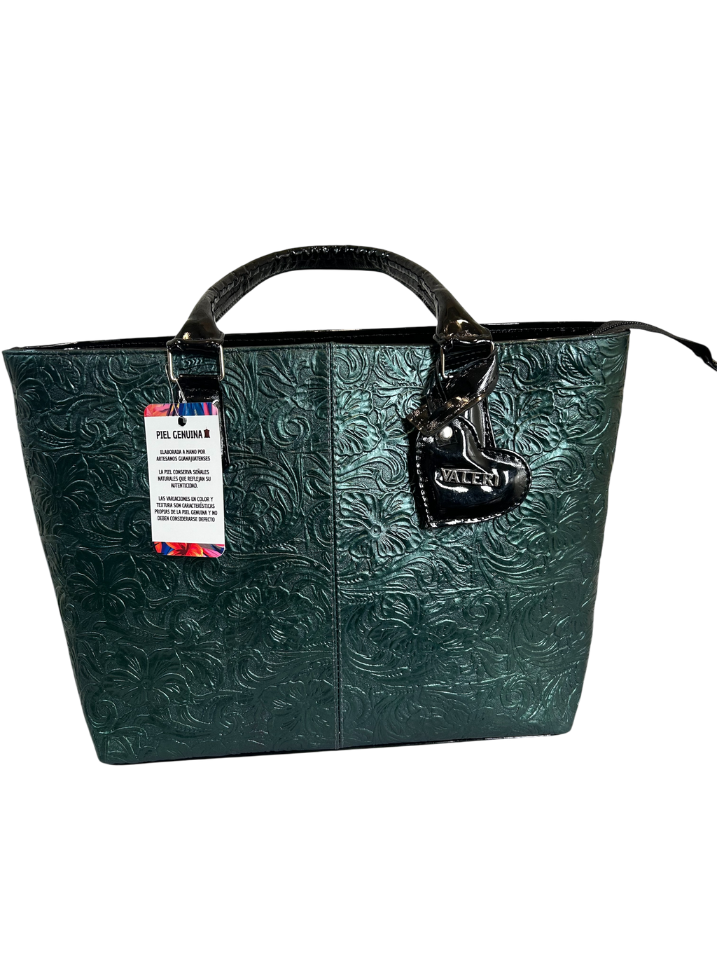 Beautiful Hand Made Green Leather Bag