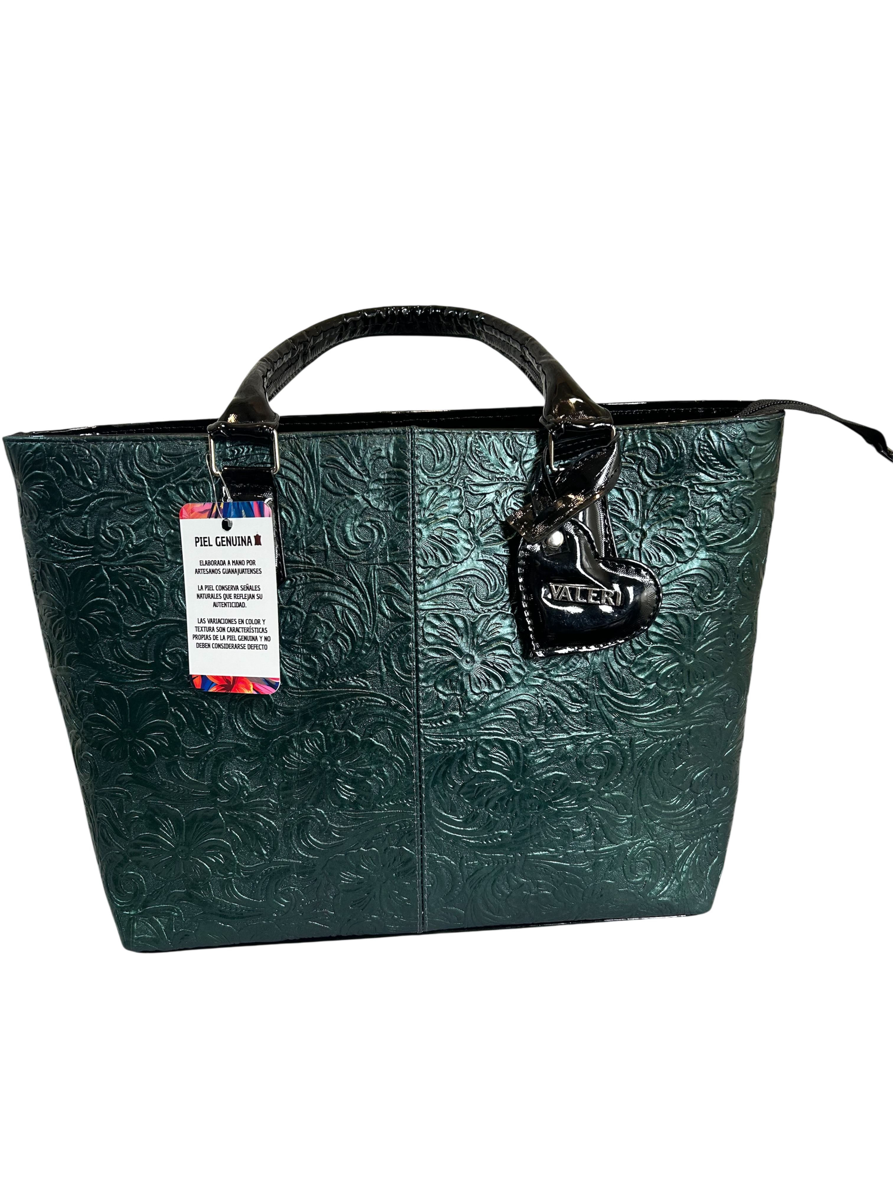 Beautiful Hand Made Green Leather Bag