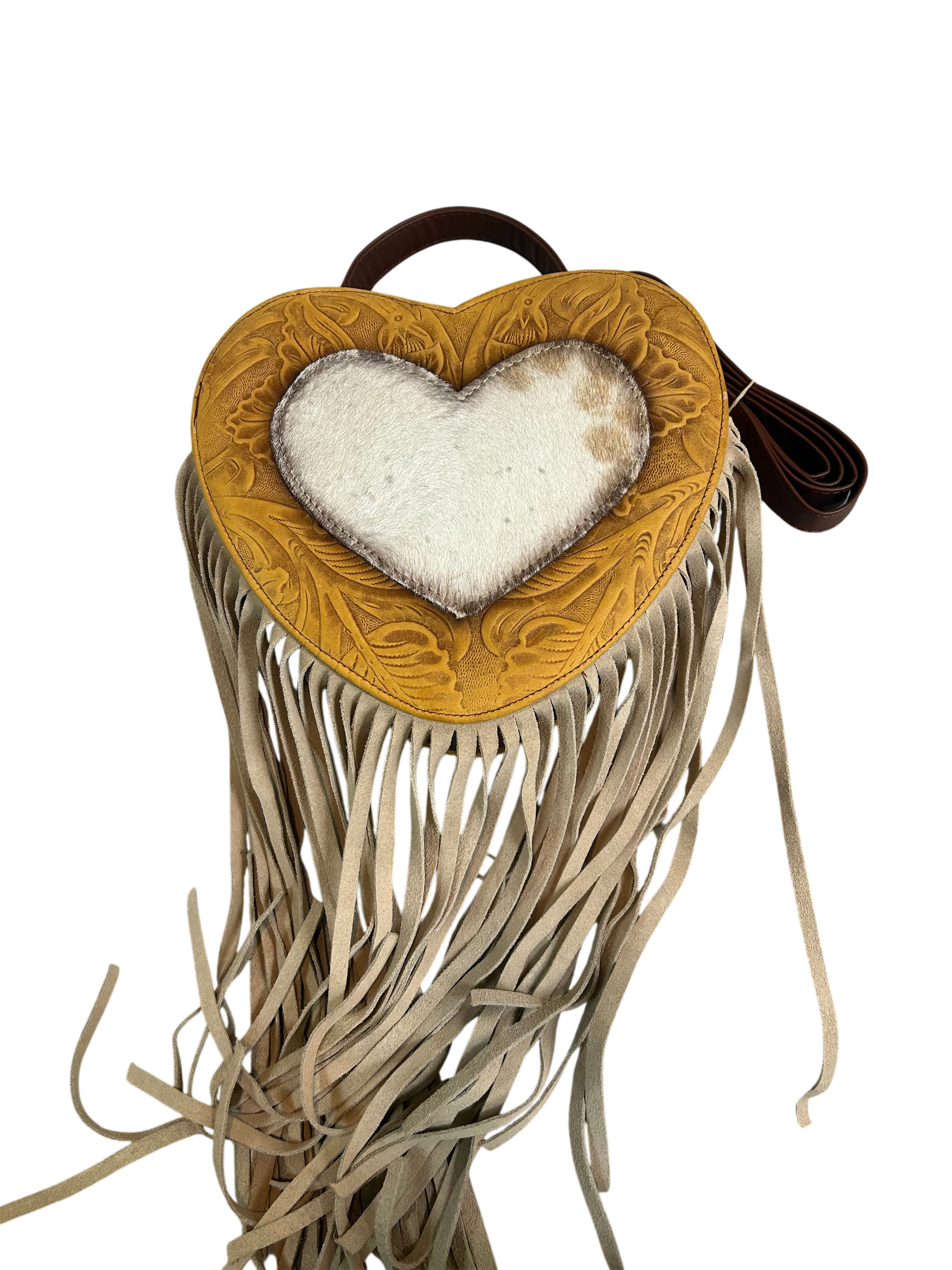 Beautiful Hand Made Western Leather Heart