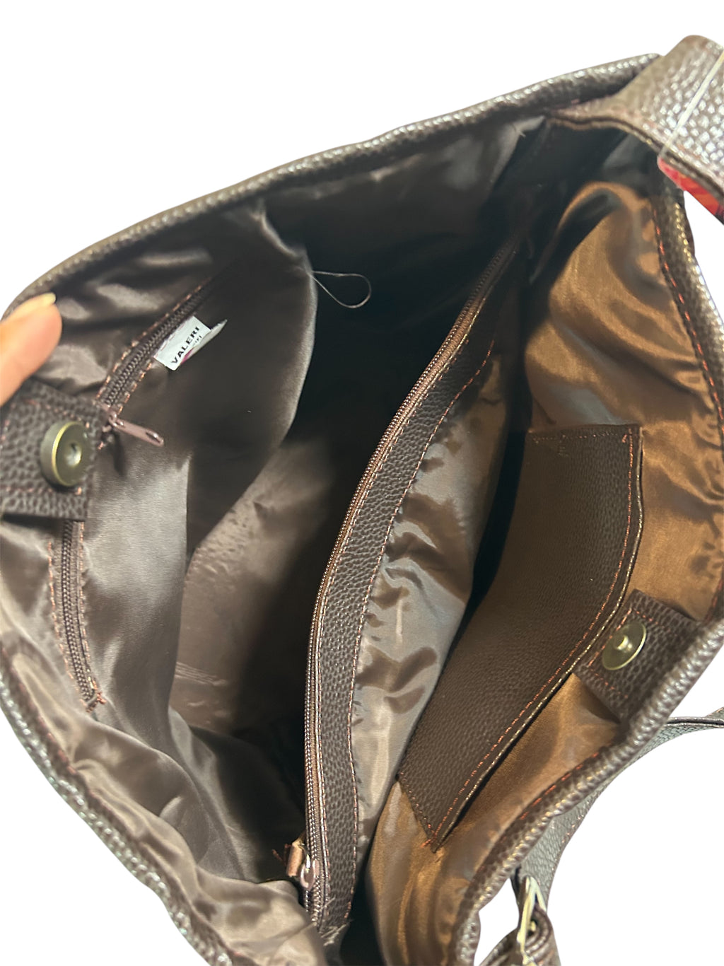 Beautiful Brown Leather Bag adjustable strap