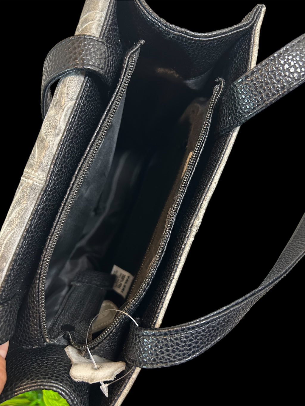 Beautiful Gray Leather Bag